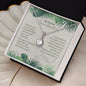 Gift for Grandma - Grandmother Gift 14K White Gold Necklace - Nature Lover Gift