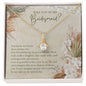 Last Minute Bridesmaid Proposal Gift, Alluring Beauty Necklace, Will You Be My Bridesmaid, Jewelry Message Card For Sister, Bridesmaid Gifts For Best Friend