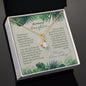 Gift to Plant Lover Daughter, 14K White Gold Cubic Zirconia- Daughter Gift
