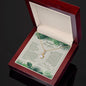 Gift to Plant Lover Daughter, 14K White Gold Cubic Zirconia- Daughter Gift