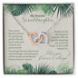 Granddaughter Gift - Gardener Granddaughter - 16K White Gold or 18K Yellow Gold, Birthday Gift Granddaughter Plant Lover