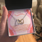 Granddaughter Gift Message, Interlocking Hearts Necklace, Granddaughter gifts from Grandma, Gift for Granddaughter from Grandpa with Jewelry Box