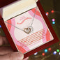 Granddaughter Gift Message, Interlocking Hearts Necklace, Granddaughter gifts from Grandma, Gift for Granddaughter from Grandpa with Jewelry Box
