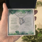 Plant Lover Necklace Gift with Message for Soulmate, 14K White Gold Cubic Zirconia- Gift for Birthday, Anniversary, Mother's Day, Valentine's Day