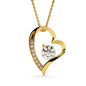 Plant Lover Necklace Gift with Message for Soulmate, 14K White Gold, 18K Yellow Gold with Cubic Zirconia- Gift for Birthday, Anniversary, Mother's Day, Valentine's Day